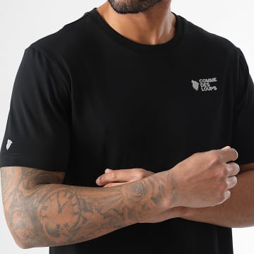Comme Des Loups - Tee Shirt Classico Noir Réfléchissant